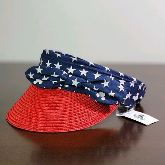 Disney Parks Mickey Mouse Americana USA Visor Hat - Picture 1 of 8
